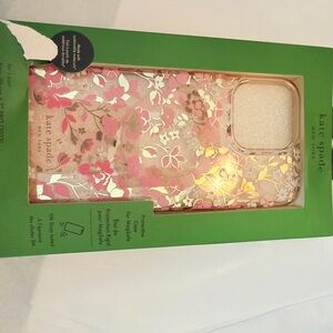 Kate Spade Gold and Pink Floral Phone Case